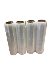 Load image into Gallery viewer, 18&quot; x 1500&#39; Stretch Film/Wrap Industrial Strength Clear Cling Durable Adhering Packing Moving Packaging Heavy Duty Shrink Film (4 Packs, Clear)
