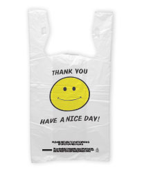 Happy Face To-Go Bags in 2 sizes (Buy 10 Get 1 Free)