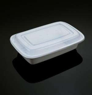 24oz Plastic Togo Food Container with Lid- 150/cs