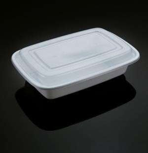 28oz Plastic Food Container with Lid- 150/cs