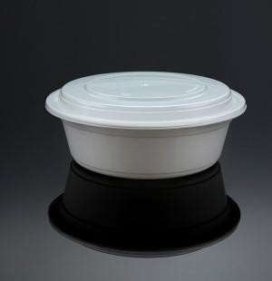 16oz Round Plastic Food Container with Lid- 150/cs