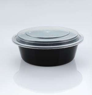 32oz Round Plastic Food Container with Lid- 150/cs